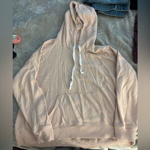 Aerie Cozy Peach Hoodie with Pocket- Large